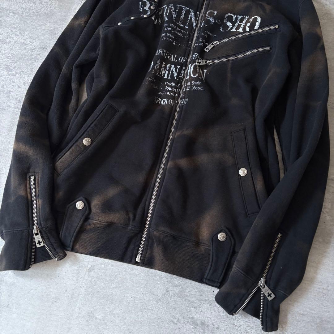 ジャケット・アウター 00s sweat blouson scull gimmick y2k punk