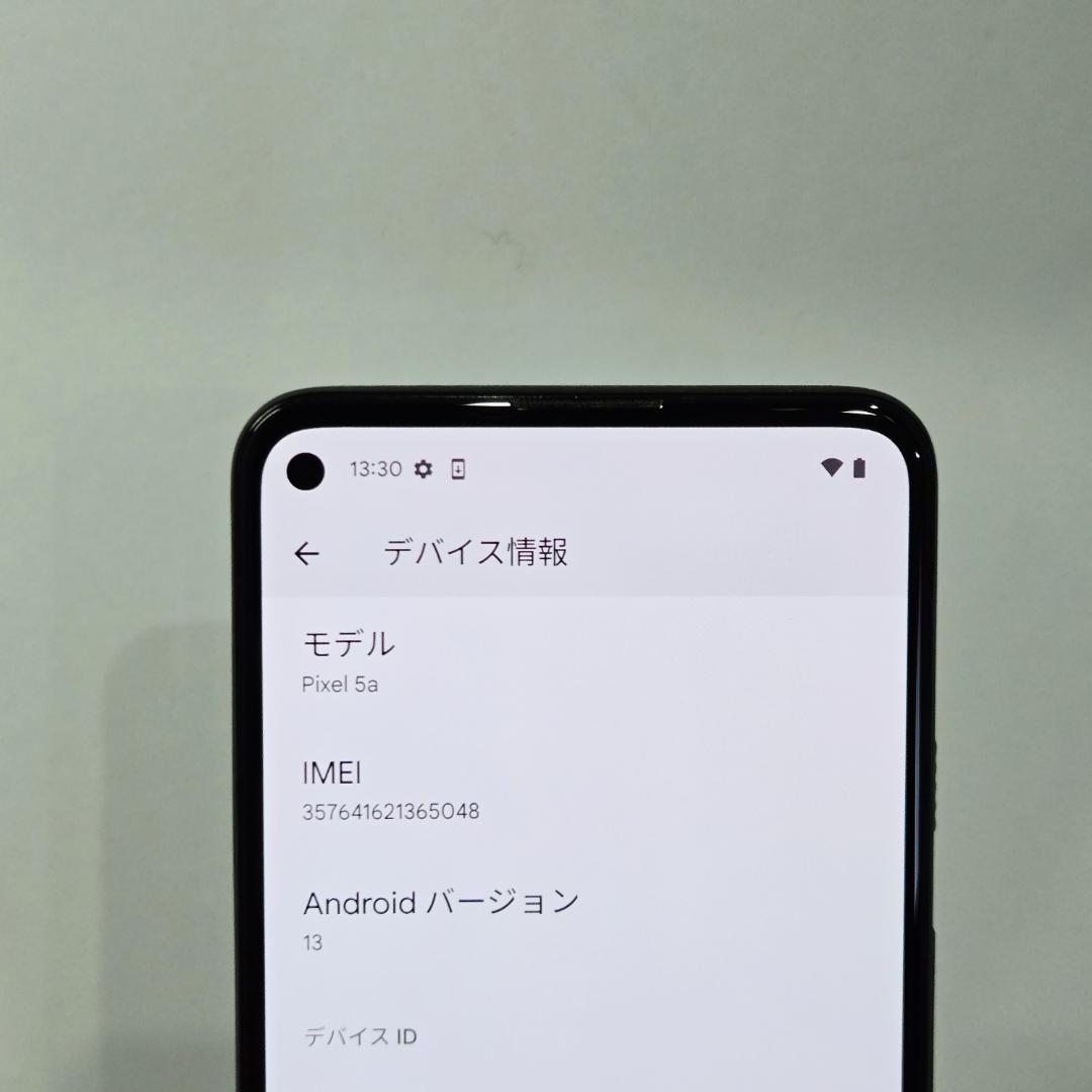 01 Google Pixel 5a(5G) ブラック SIMフリー