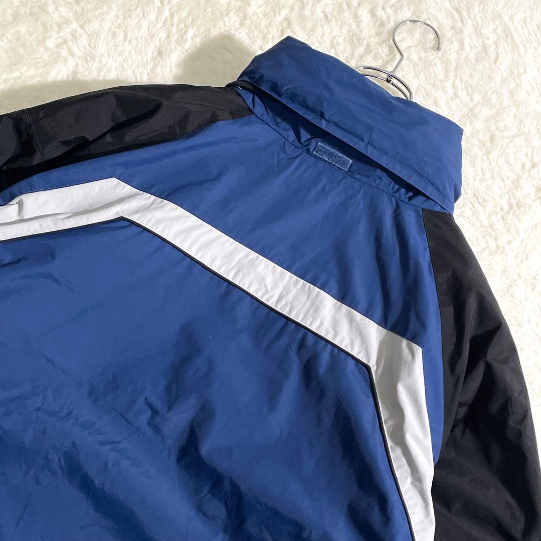 コロンビア　中綿　ナイロンジャケット　ネイビー　ブラック　ＸＬ　切替デザイン