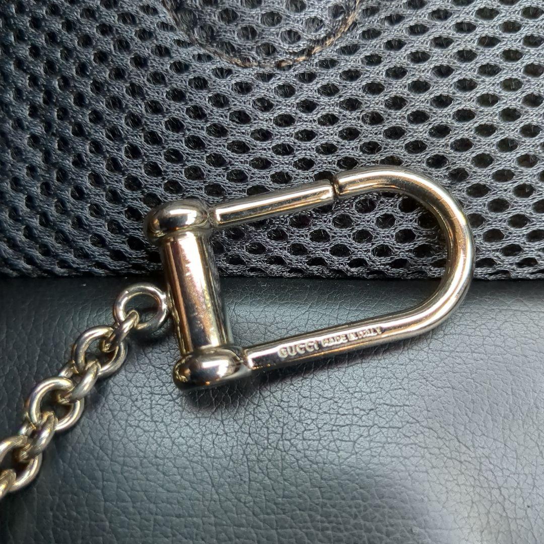 グッチ カレイド ケース GGスプリーム 総柄 チャーム グレー 黒美品