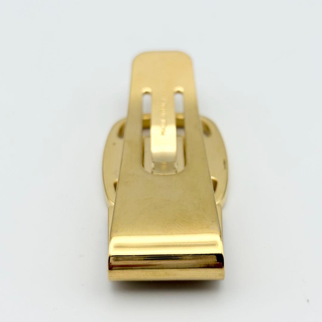 【希少・美品】フェラガモ ヴァラ 金具 マネークリップ ゴールド 箱・リボン付き