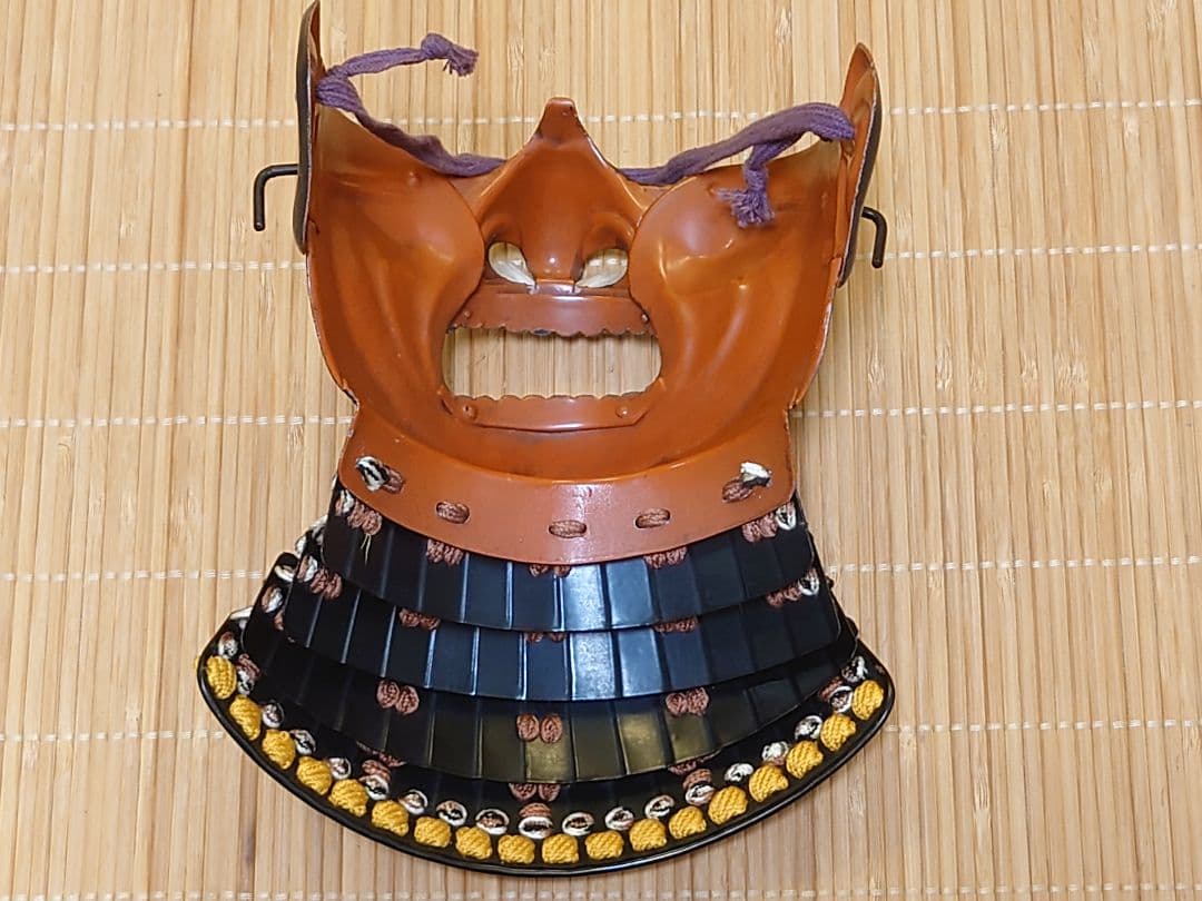 ★★送料無料☆丸武産業製☆光忍☆橙糸威伊予素懸二枚胴具足☆等身大☆鎧兜・甲冑★★