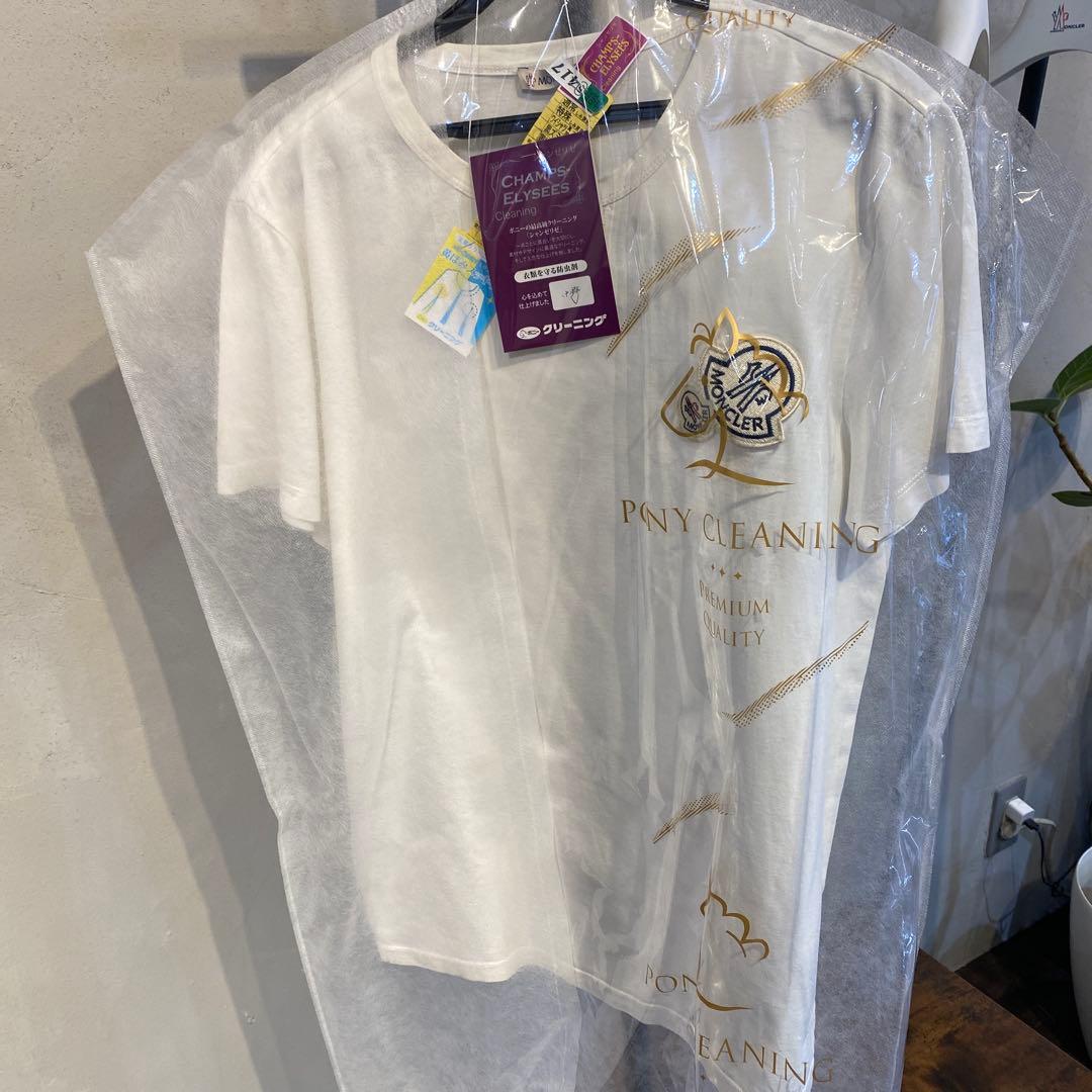 モンクレールTシャツ　双子ワッペン　ダブルワッペン　クリーニング済み
