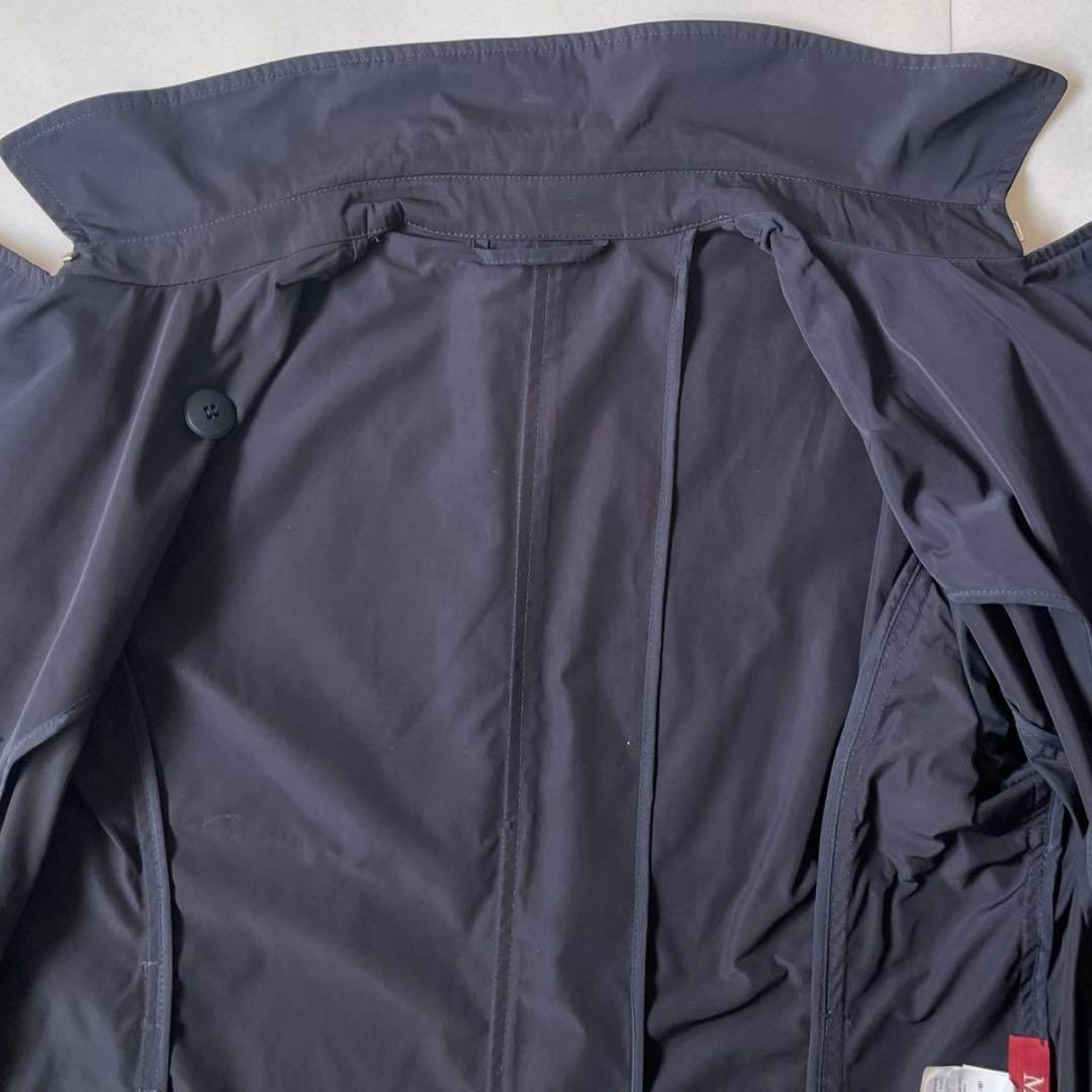 極美品 マックスマーラ トレンチコート ビジュー付き ベルト 40 ネイビー L