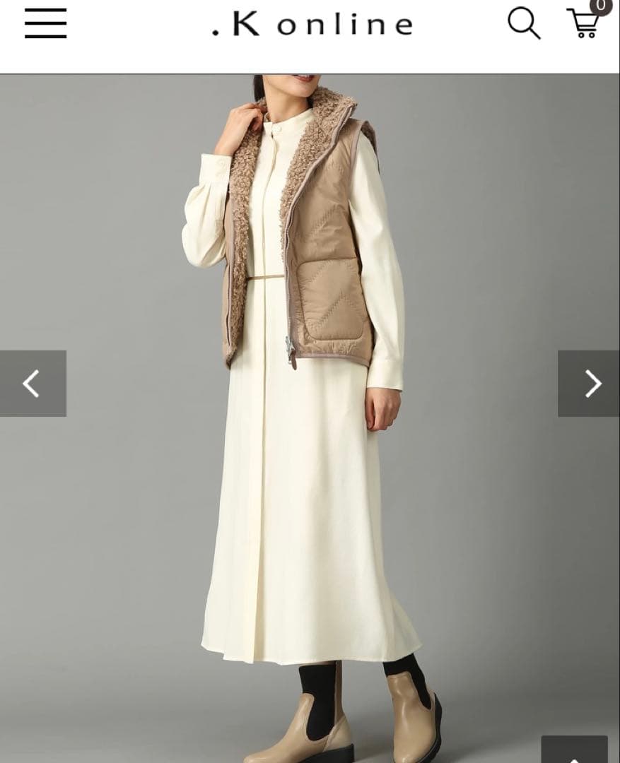 最終【MORABITO BLANC】サキソニーワンピースドレス97900円新品