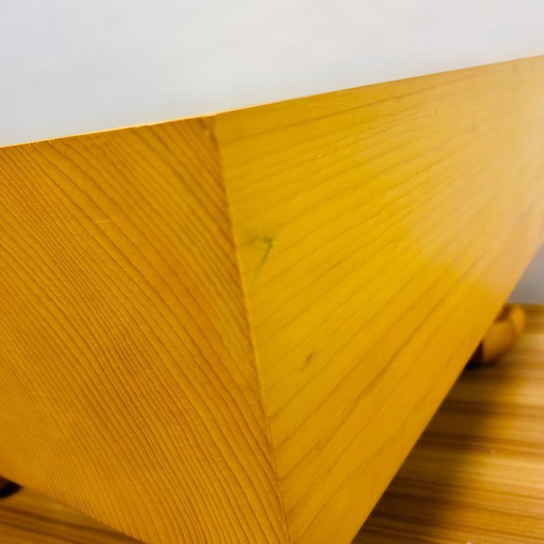 【本榧】脚付碁盤 4.6寸 板目 木表 囲碁 ヘソ有り 19路盤 13kg