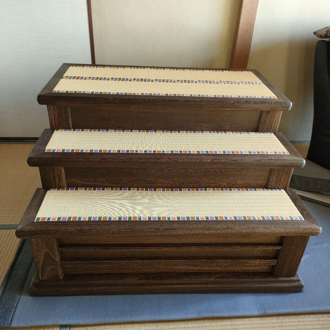 雛人形　雛人形三段飾り台　(未使用品)