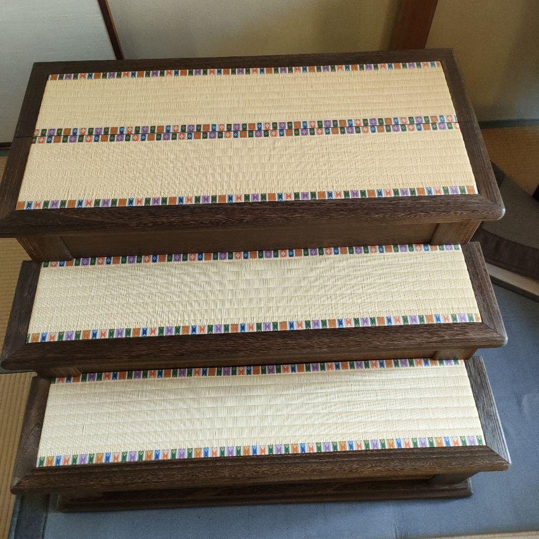 雛人形　雛人形三段飾り台　(未使用品)