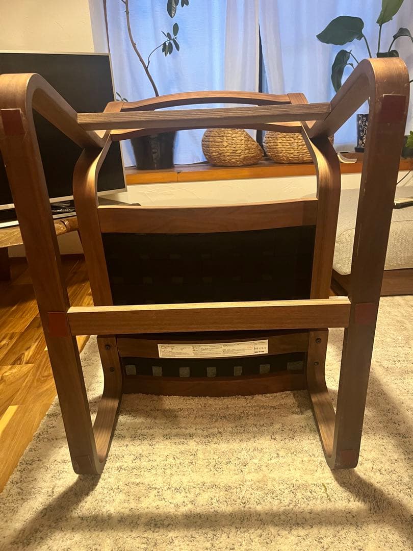 無印商品　シングルダイニングソファ　オーク