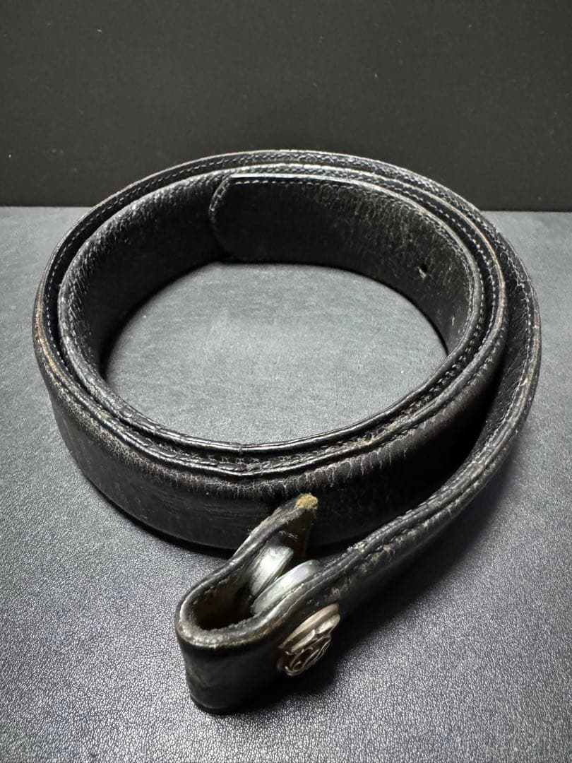 クロムハーツ 1.5インチ ベルトストラップ 32インチ フローラルボタン