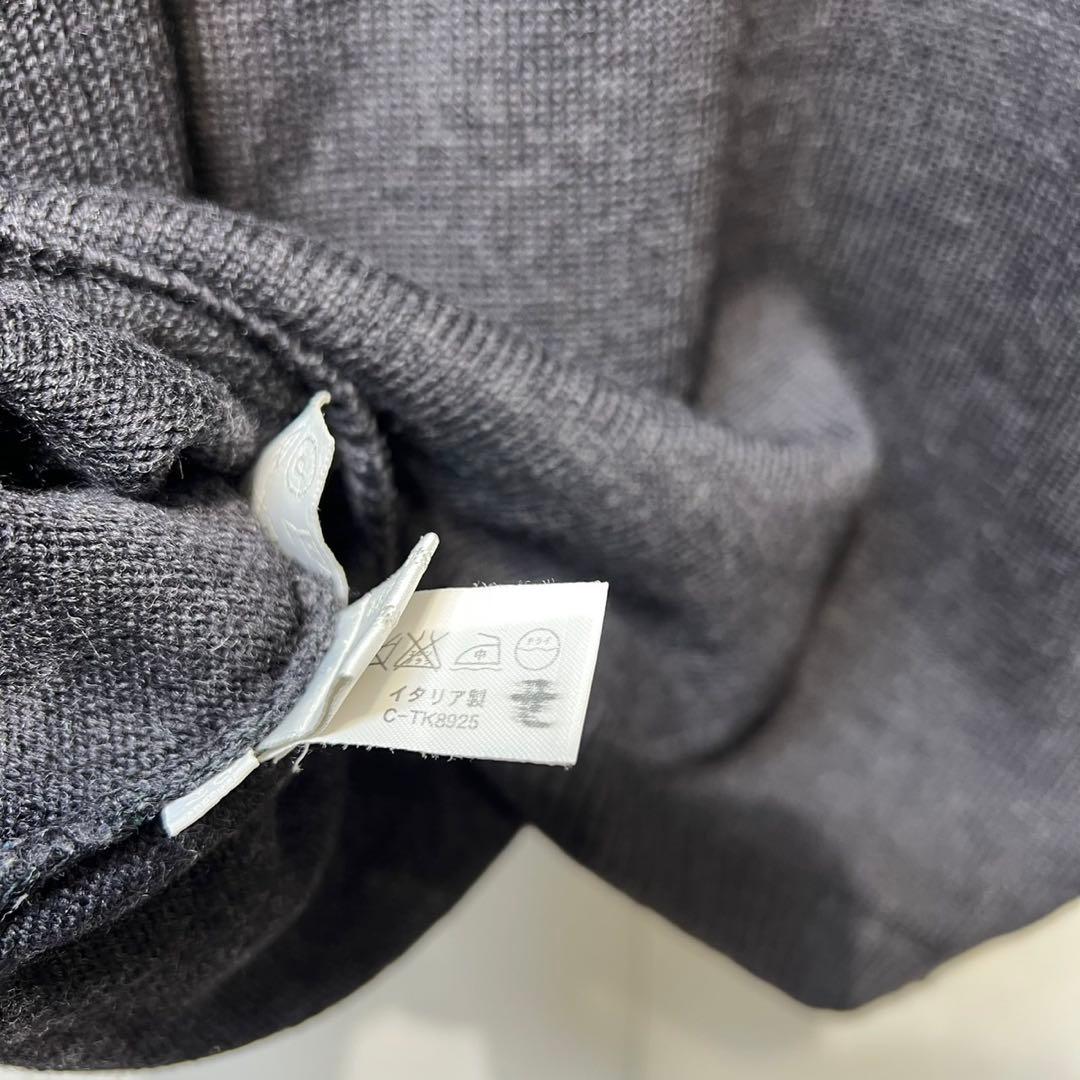 希少 美品 MIU MIU ウール モックネック デザイン 長袖 ニット 40