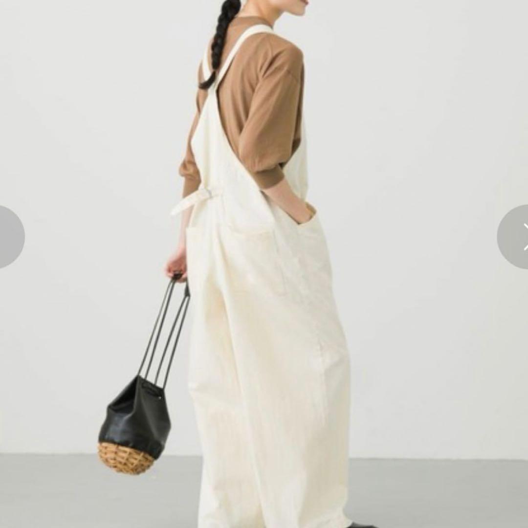 かぐれ デニムサロペット アイボリー