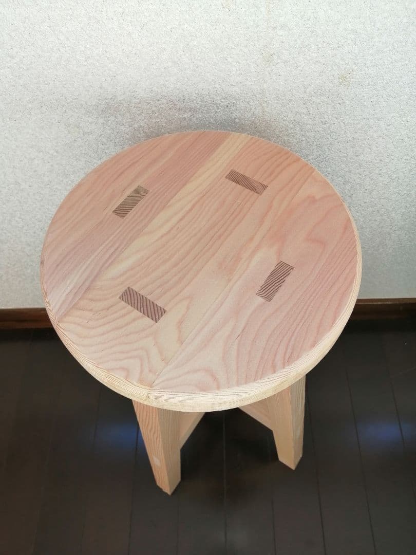 専用出品　木製スツール　２脚セット　座面幅30cm×高さ45cm　丸椅子