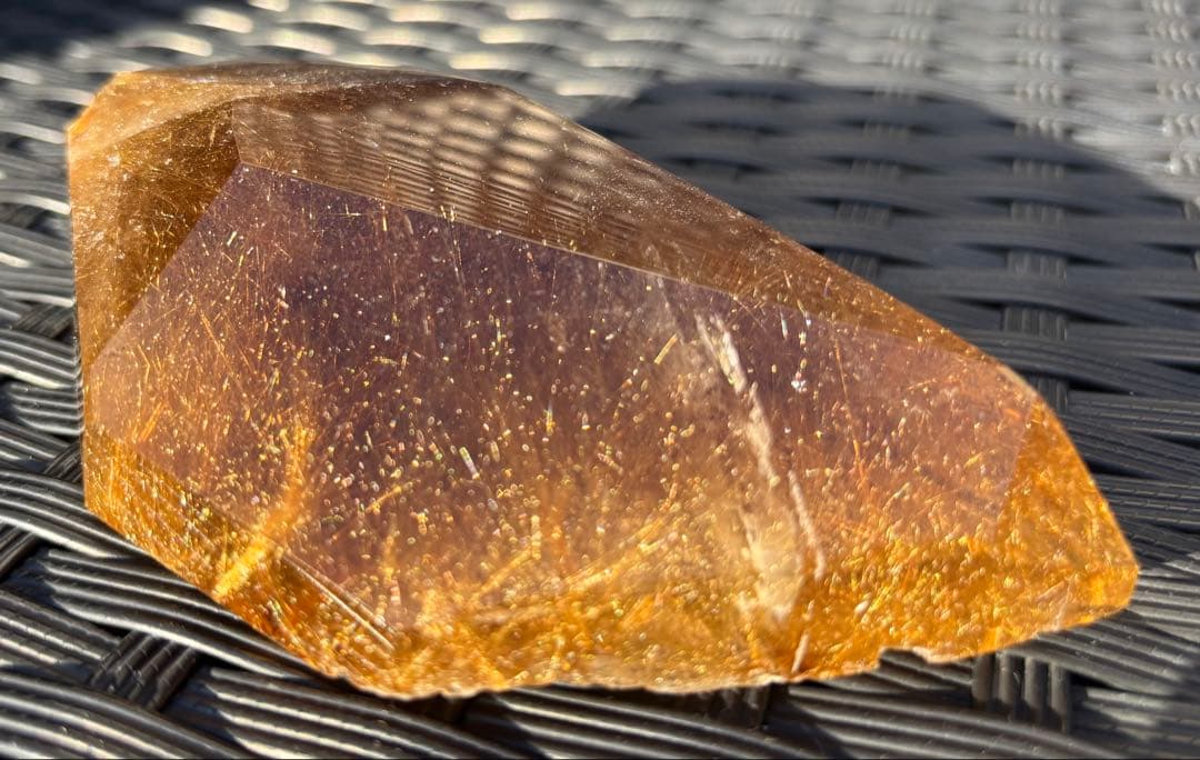 【天然石】ゴールドルチルクウォーツ　タイタンルチルクウォーツ⑤