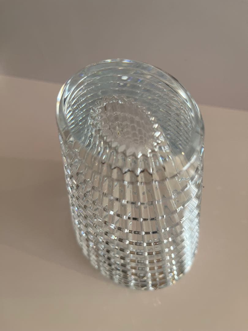 Baccarat クリスタル花瓶 直径約10cm