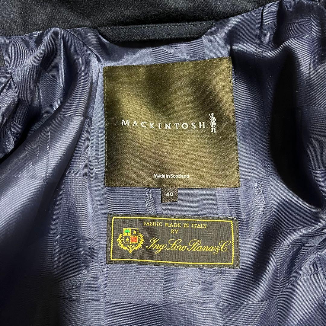 美品　マッキントッシュ ダンケルド ロロピアーナ　トレンチコート ネイビー　40