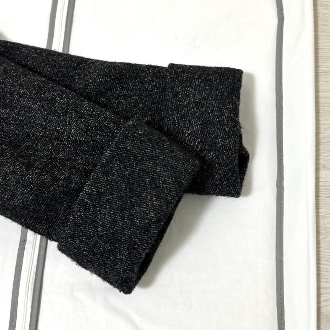 美品 マックスマーラ ベルテッドコート ウール 女優襟 ブラック