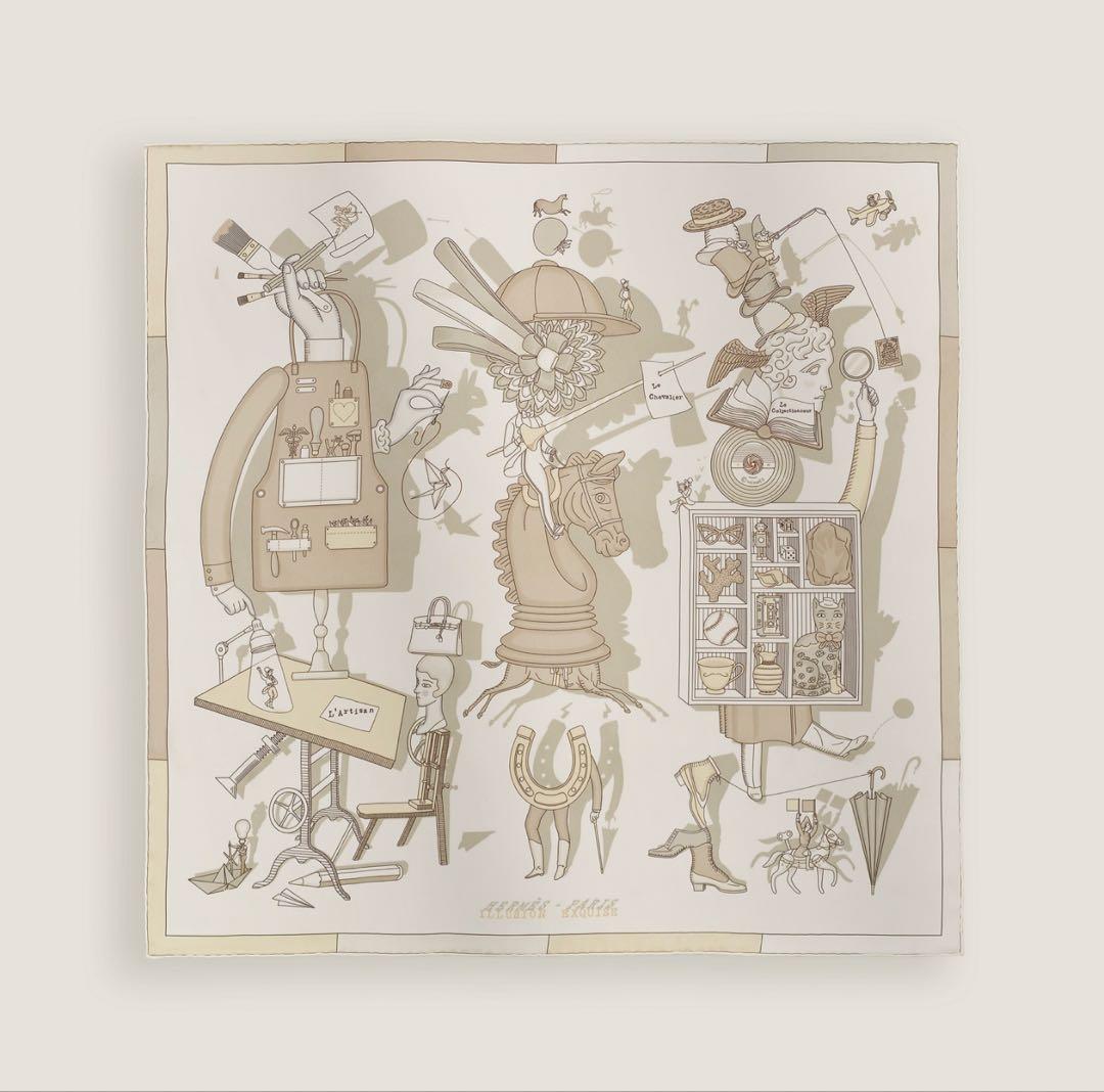 値下げ！新品未使用　エルメス　カレ 70 《華麗なるイリュージョン》　超希少