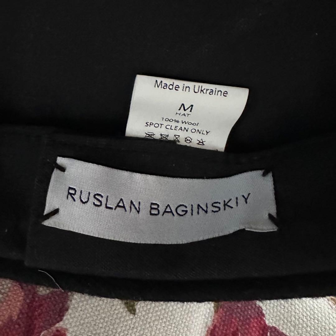 RUSLAN BAGINSKIY 刺繍ベーカーボーイハット