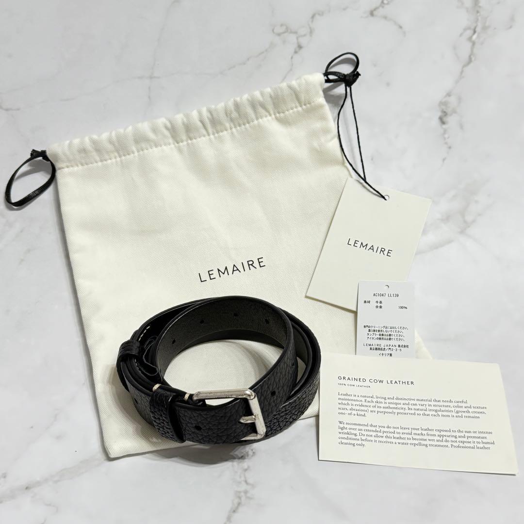 そ*ら様 LEMAIRE Rever sed belt 30mm サイズ:80