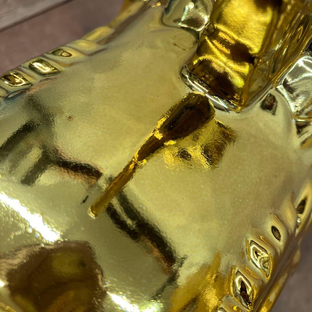 レトロ 陶器製 金のシャチホコ 金鯱 名古屋城 天守閣 守り神 縁起物 置物