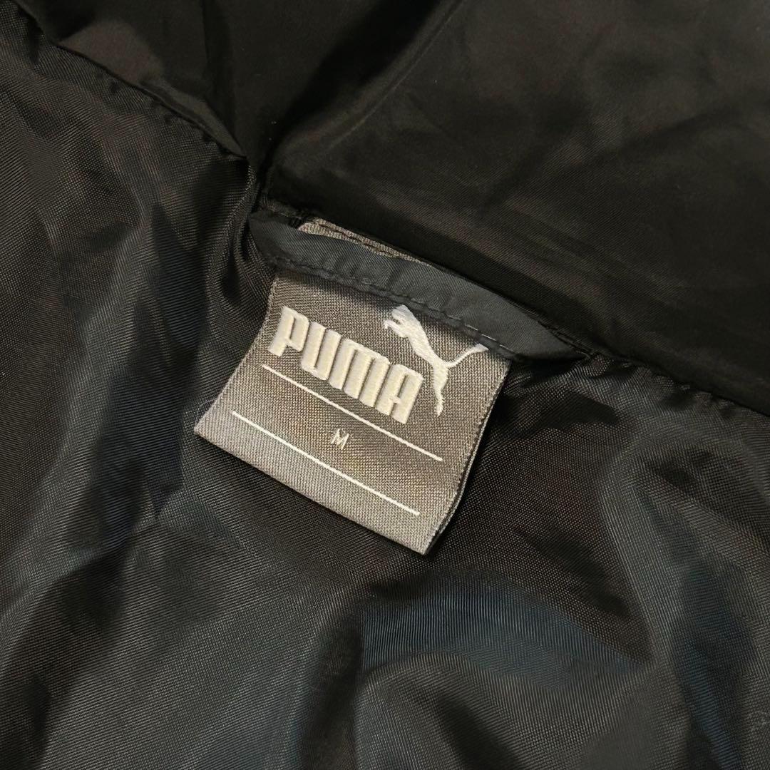 【美品】PUMA　プーマ　ダウン　2way ベンチコート　ロング　黒　サイズ感L