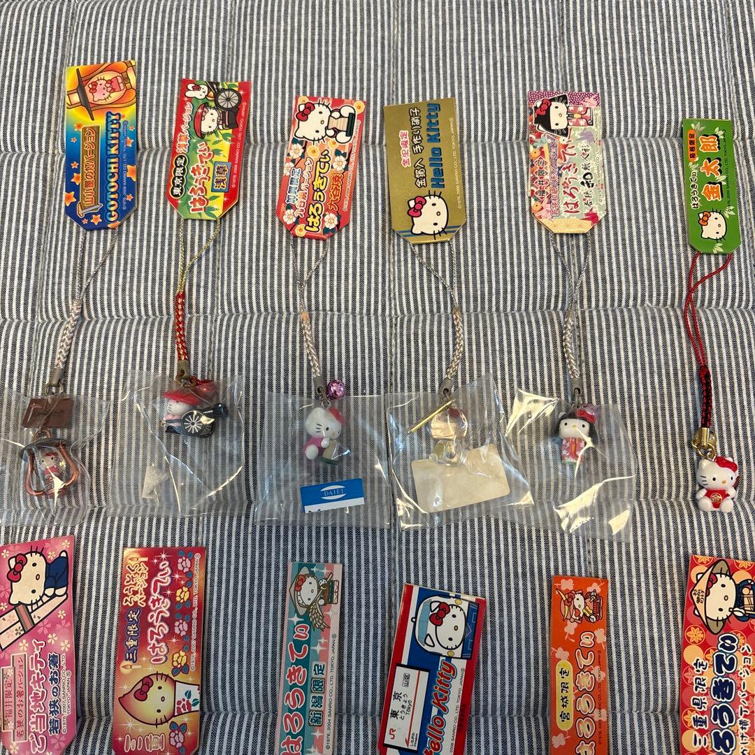 ご当地キティ　ストラップ　セット