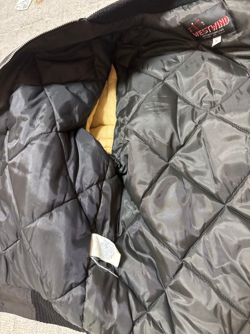 80s WESTWIND 黒　ダービージャケット　カップショルダー　USA製