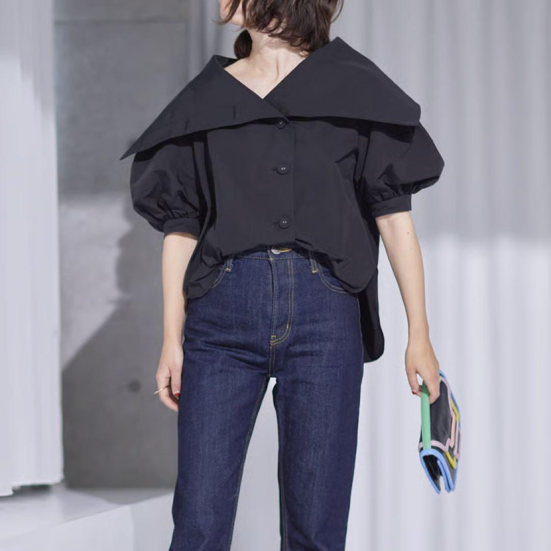 RIKO Tokyo Catherine blouse セーラー ブラウス 黒