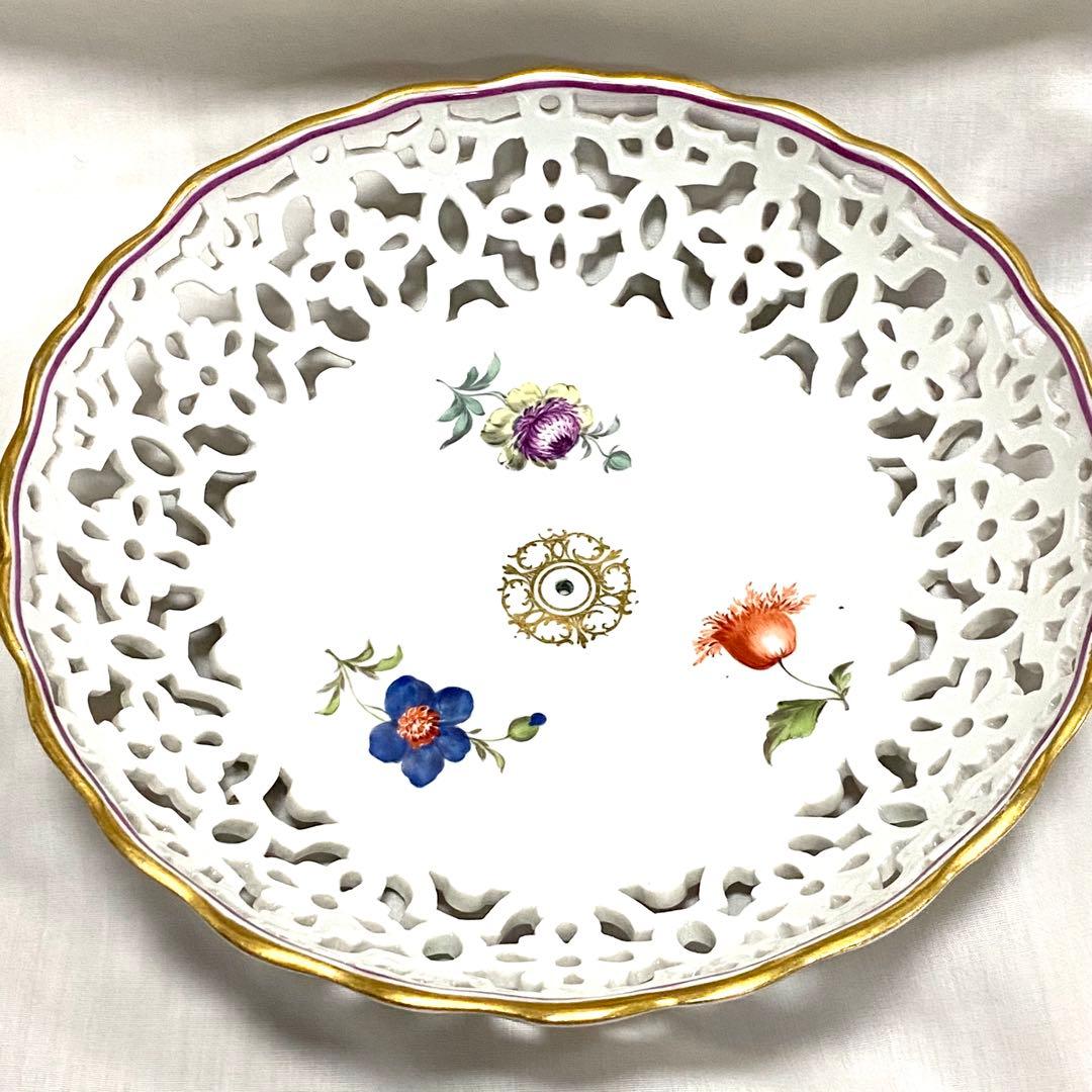 アンティーク☆マイセン☆コンポート☆上が二級、下が一級品