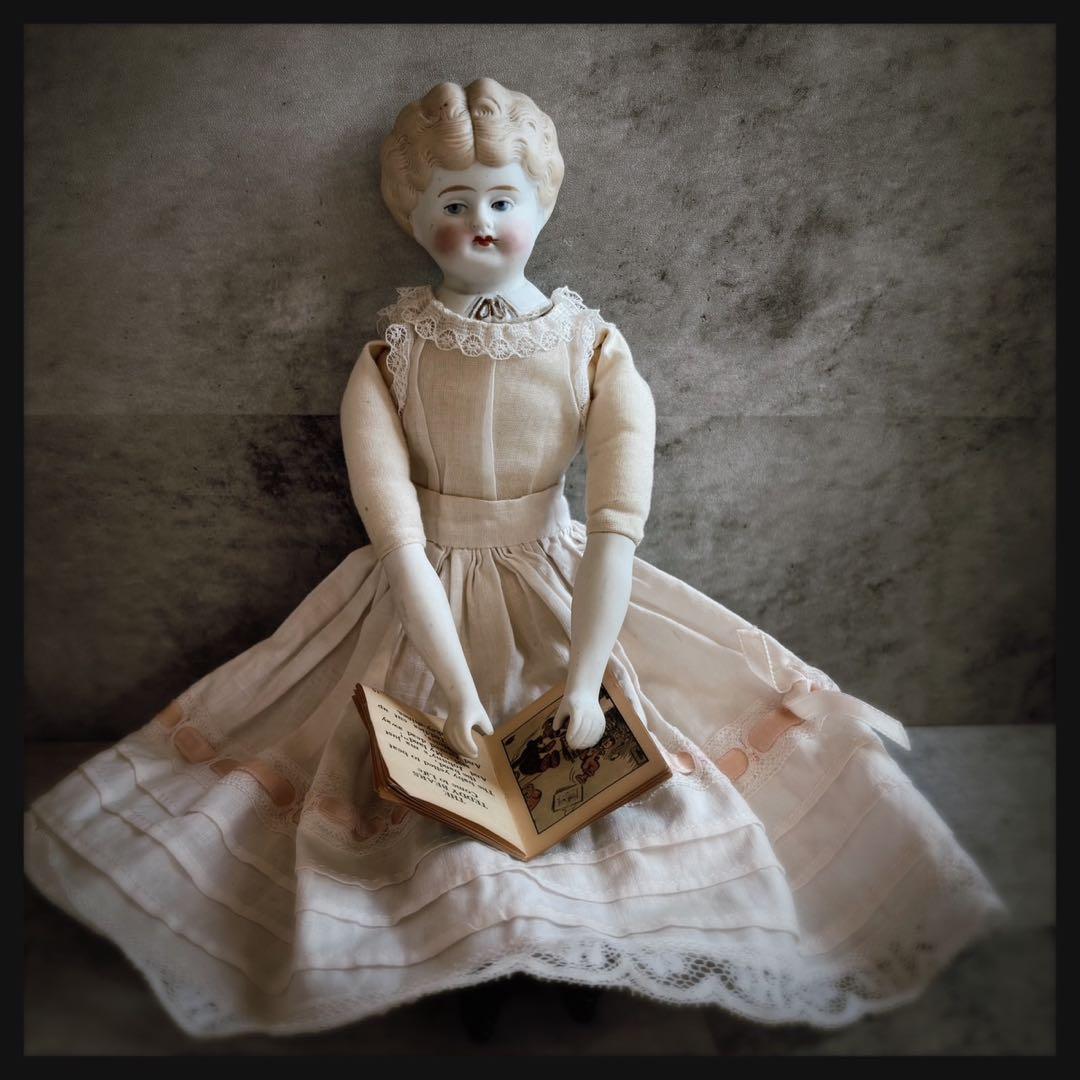 レアアンティーク　ブロンド　パリアンドール ビスクドール