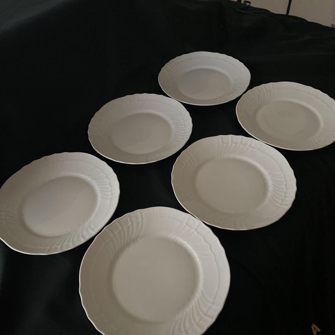 美品 リチャードジノリ ベッキオホワイト 20cm 6枚セット