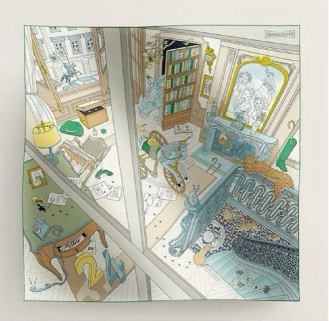 新品未使用　タグ付き　エルメス カレ 90 《24番地のミステリー》