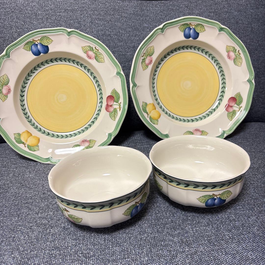 Villeroy & Boch フレンチガーデン 食器セット 4点お買い得です。