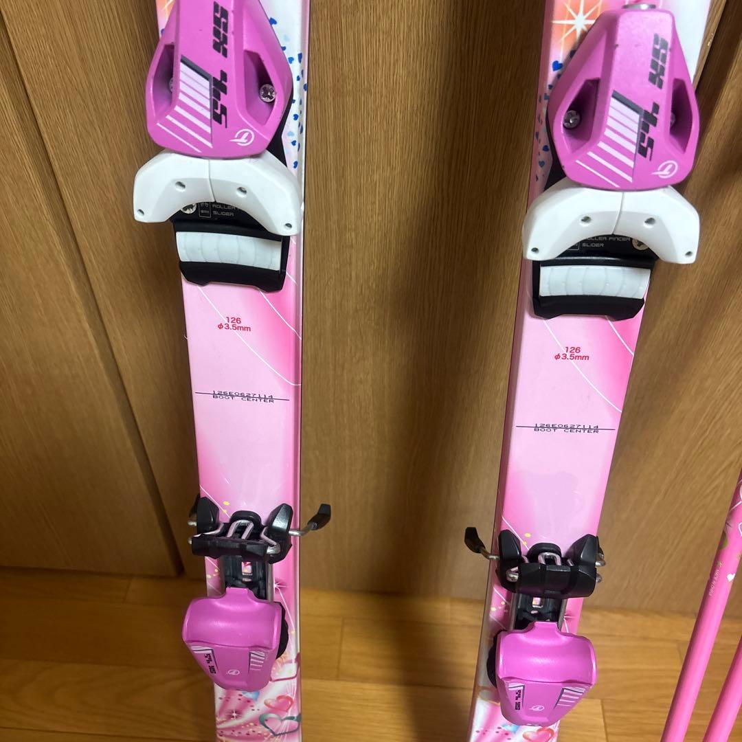 KAZAMA ROCKER 126cm ピンクスキーセット