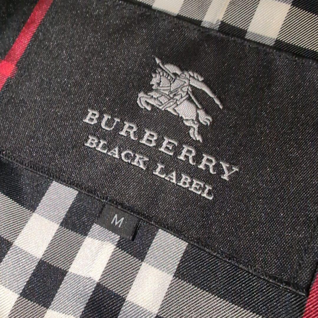 極美品 バーバリーブラックレーベル トレンチコート メガチェック カシミヤ混 M