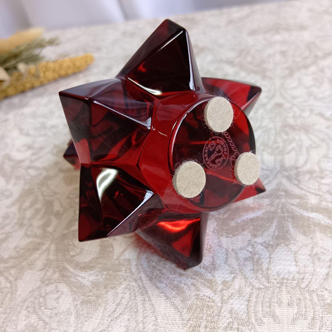 バカラ Baccarat クリスマス ツリー レッド オブジェ インテリア雑貨