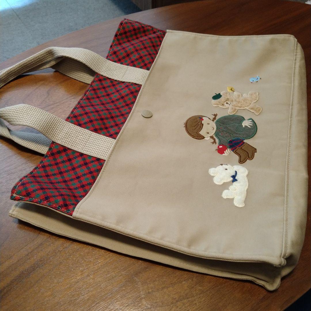 familiar ファミリアレッスンバッグ　 女の子とクマ