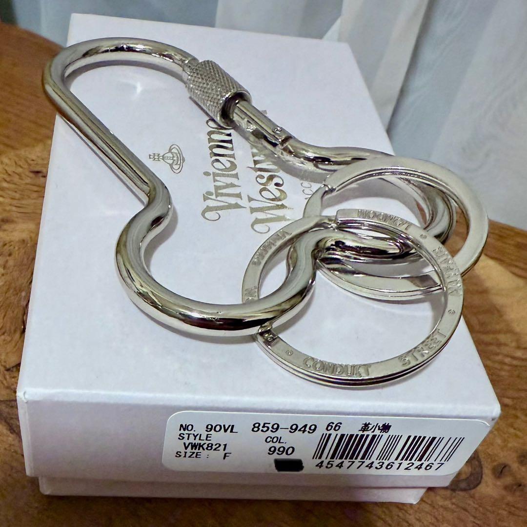 箱付レア Vivienne Westeoodロゴ入り2連キーリング
