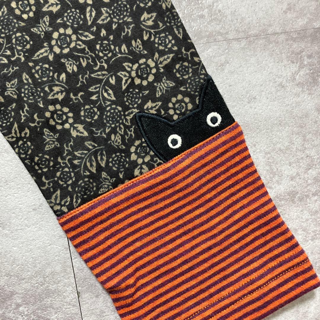 新品　ワコール あつこまたの パジャマ 猫パッチワーク 前ボタン M