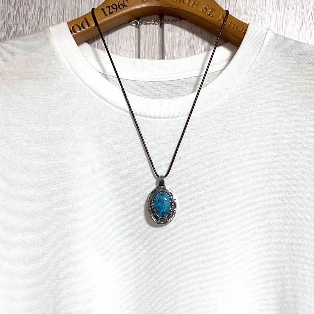 うゆ様　お問い合わせページ　ターコイズ×タタキ　ネックレス