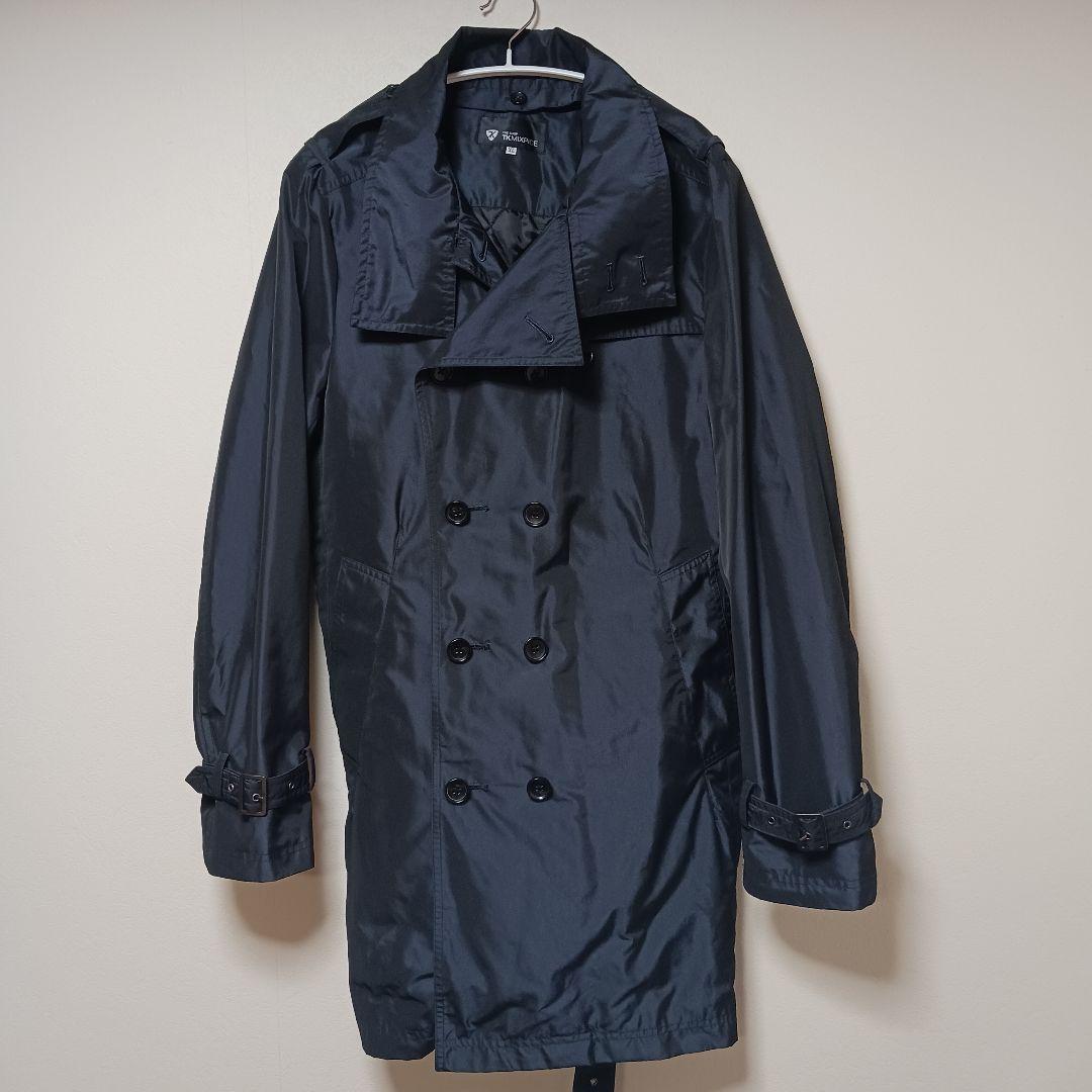 【極美品】タケオキクチ トレンチコート キルティング ライナー付 ブラック XL