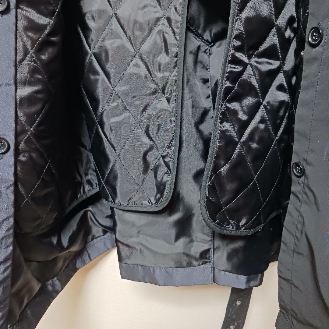 【極美品】タケオキクチ トレンチコート キルティング ライナー付 ブラック XL