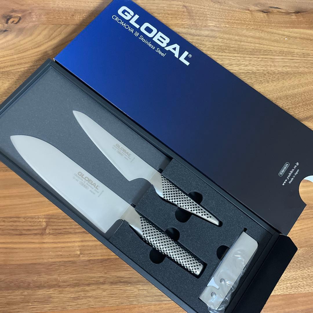 【匿名発送‼︎】GLOBAL 包丁 ステンレス鋼　三徳3点セット