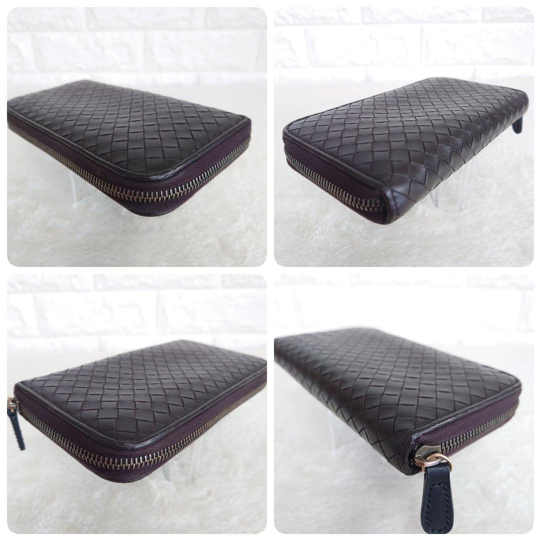BOTTEGA VENETA イントレチャート 長財布 ラウンドジップ