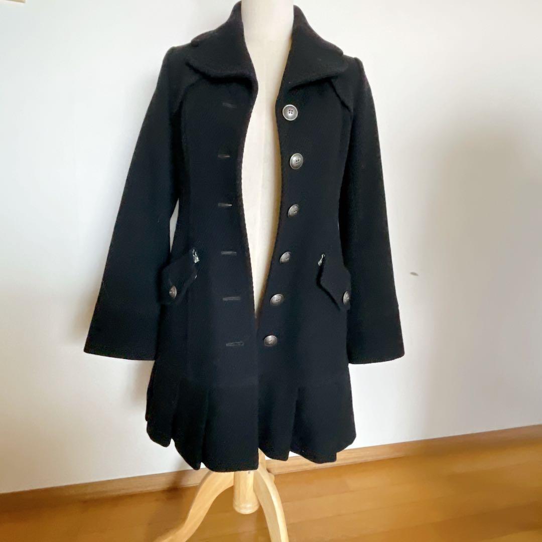 Burberry Blue Label ブラックコート 38