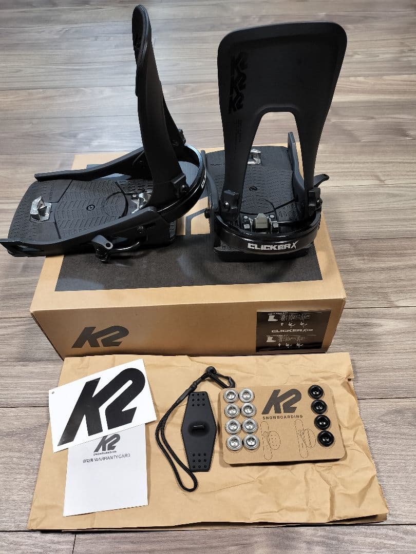 K2 2点セットスノーボードブーツ バインディングセット　Clicker