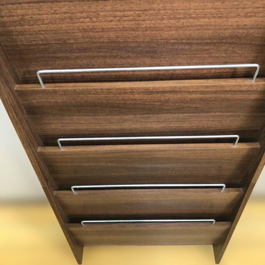 送料無料 木製 マガジンラック 5段 雑誌収納 絵本スタンド251130