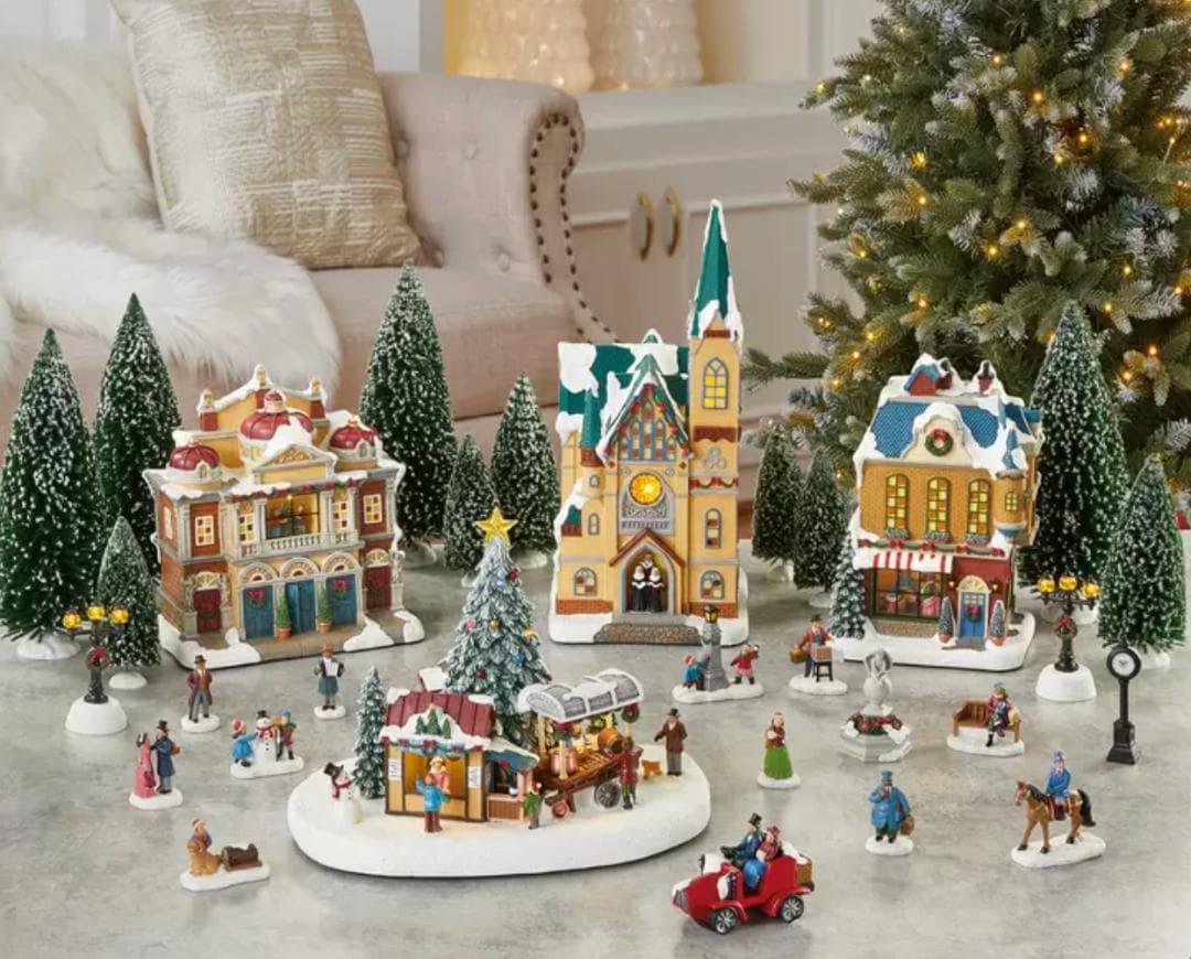 COSTCOクリスマスビレッジ 30ピースセット　訳アリ特価　よいクリスマスを！