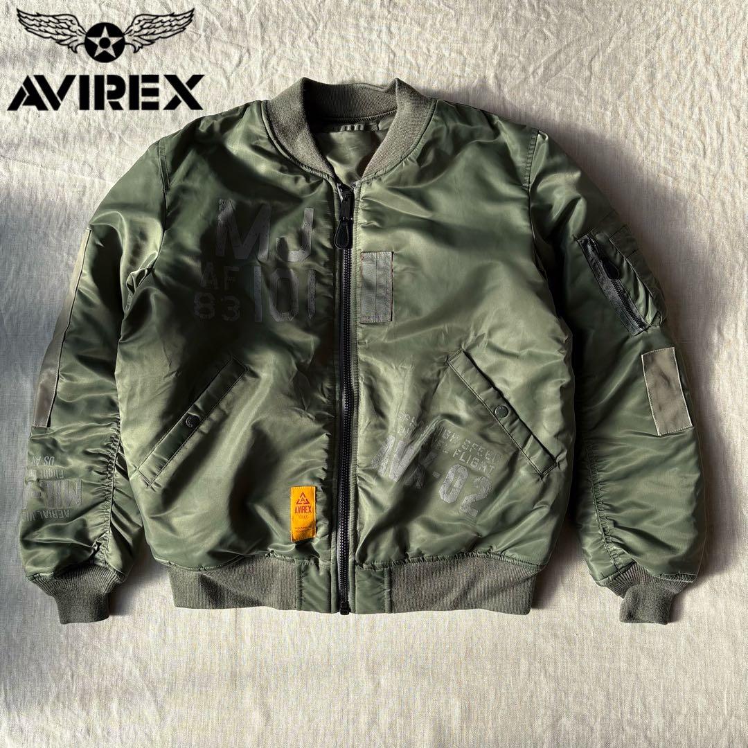 美品 40周年 AVIREX MA-1 MJ-101 フライトジャケット 2XL